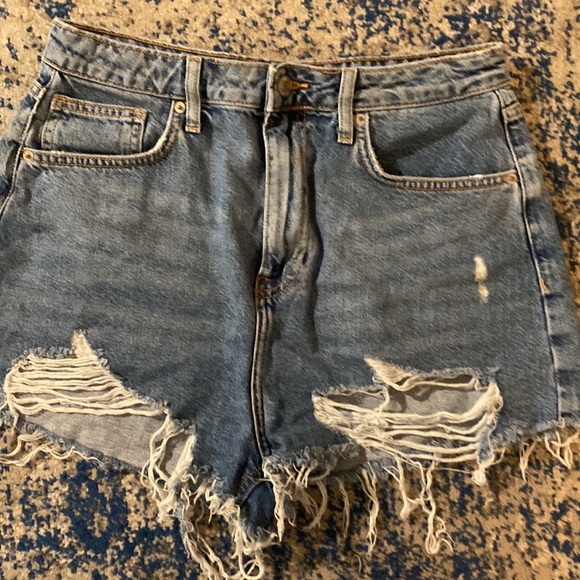 Retro high rise denim shorts - 31 - Picture 8 of 8